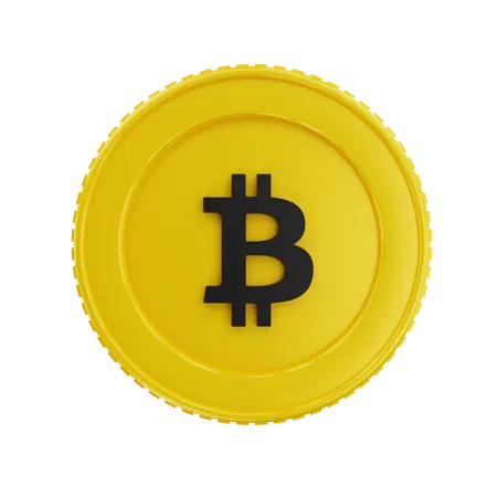 Bitcoin d'or  3D Icon