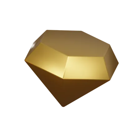 Diamant d'or  3D Icon