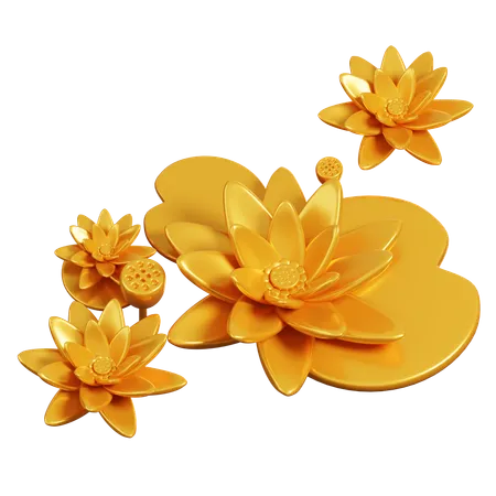 Lotus d'or  3D Icon