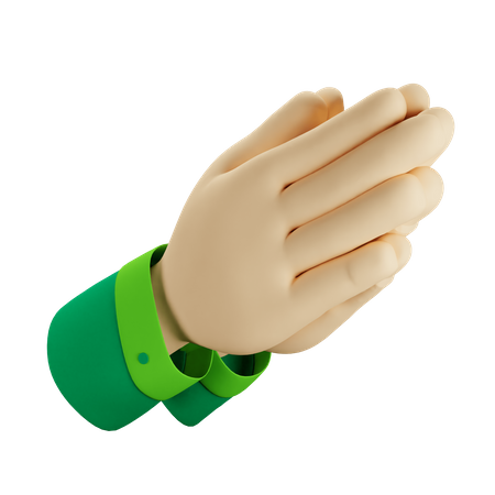 Oração de mão  3D Icon