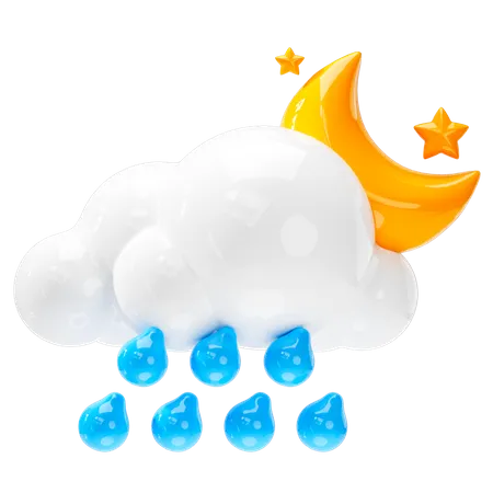 Pluie d'orage  3D Icon