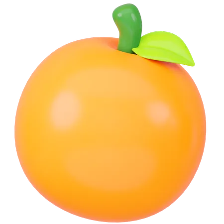 3 D Rendered Orange Icon Illustration PNG 3D Icon