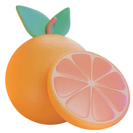 Orange 3 D Icon Illustration 3D Icon
