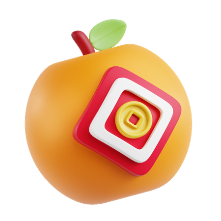 オレンジ  3D Icon