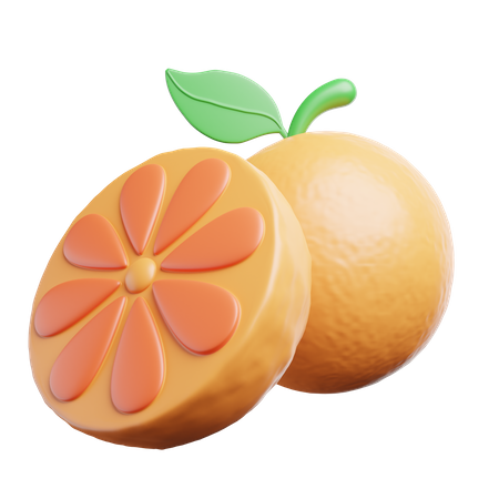 Orange  3D Illustration