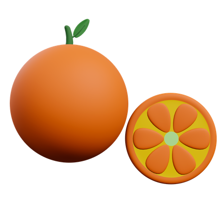 Orange 3D Illustration