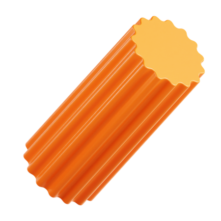 Orange Abstract Shape  3D Icon