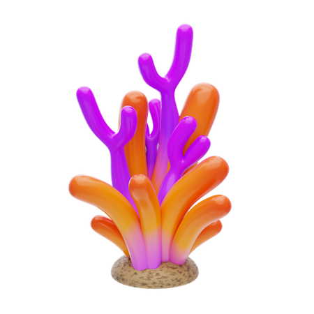 Orange And Coral  3D Icon