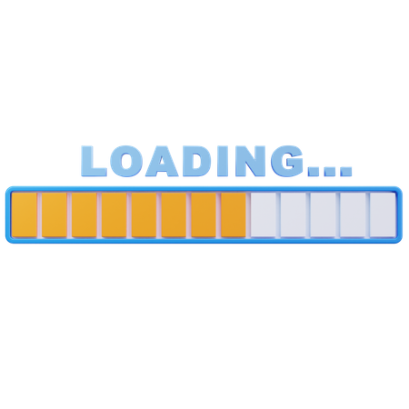 Orange Bar  3D Icon