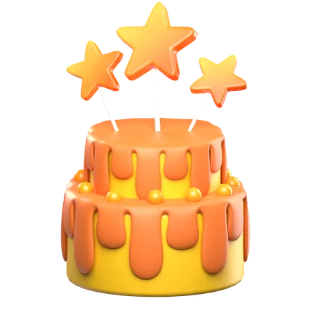 Orange Cake  3D Icon