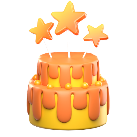 Orange Cake  3D Icon