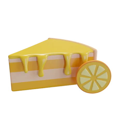 Orange Cake 3D Icon