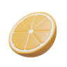 orange slice 3d
