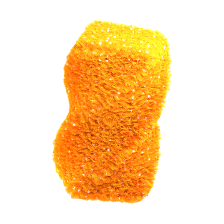 Orange Cleaning Sponge  3D Icon