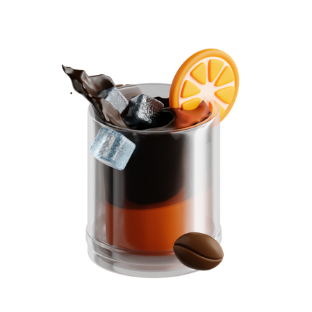 Orange Espresso  3D Icon