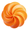 Orange Flower Abstract Shape