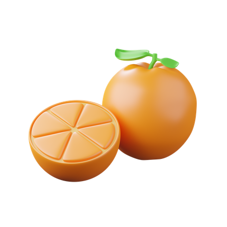 Orange fruit  3D Icon