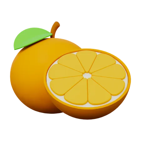 Orange Fruit  3D Icon