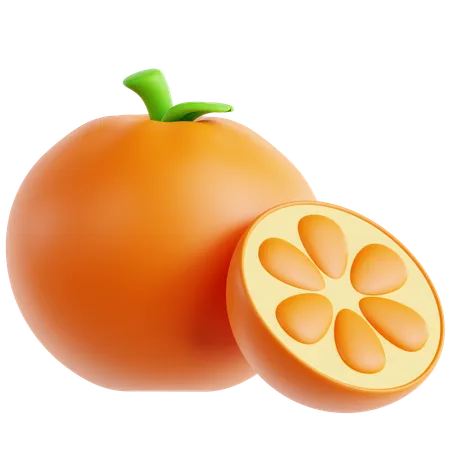 Orange Fruit  3D Icon