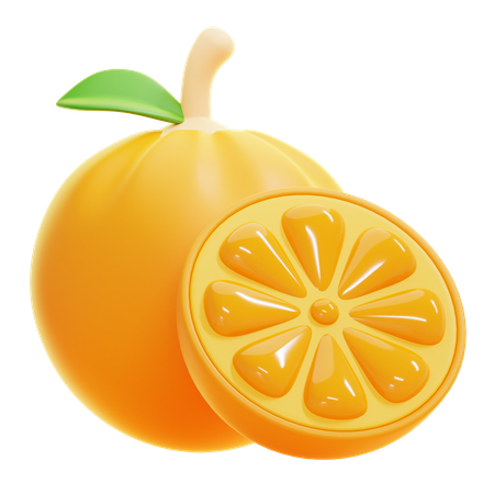 Orange Fruit  3D Icon