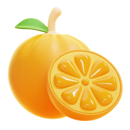 Orange Fruit  3D Icon
