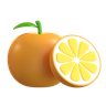 orange fruit 3d logos