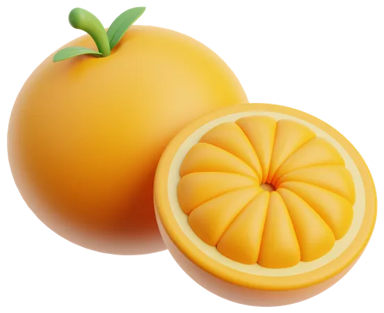 Orange Fruit  3D Icon