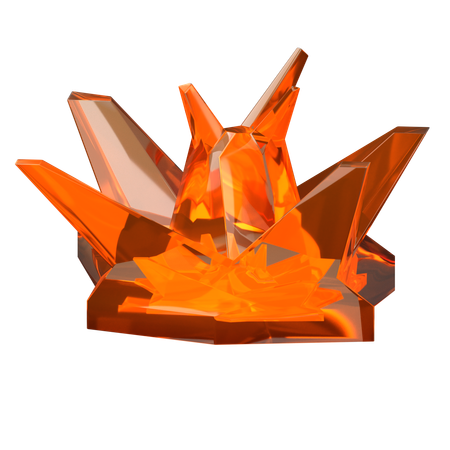 Orange Gem  3D Icon