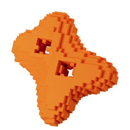 Orange Glasses  3D Icon