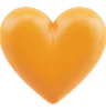 Orange Heart Emoji