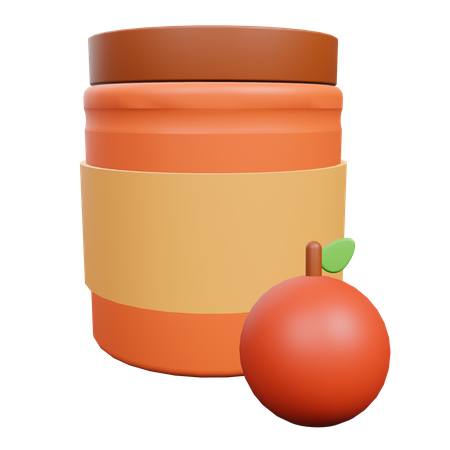 Orange Jam 3D Illustration