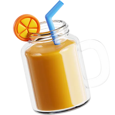 Orange Juice 3 D Icon 3D Icon