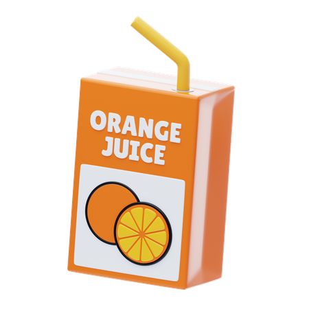 Orange Juice  3D Icon