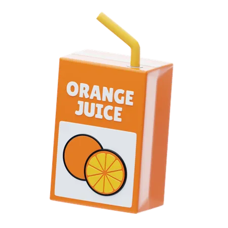 Orange Juice  3D Icon