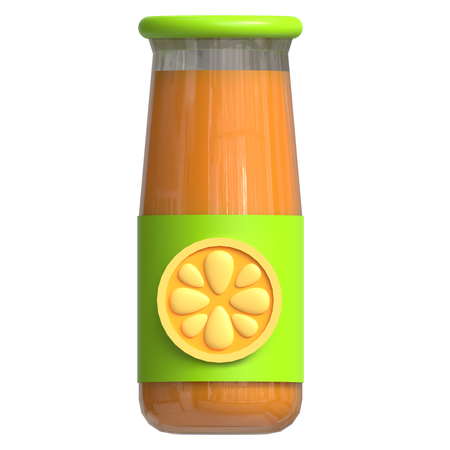 Orange Juice  3D Icon