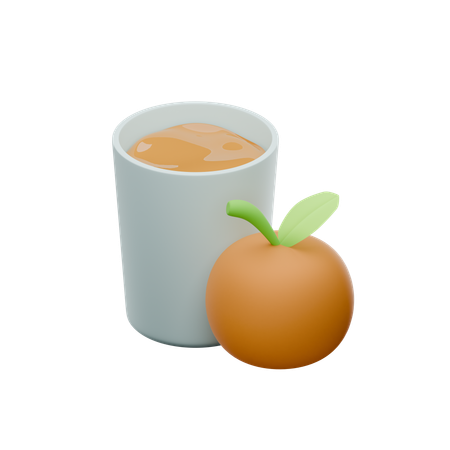 Orange Juice  3D Icon