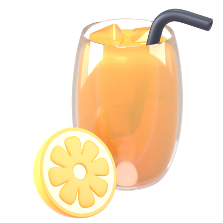 Orange Juice  3D Icon