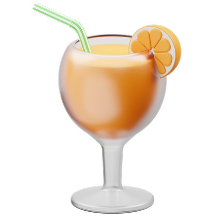 Orange Juice  3D Icon