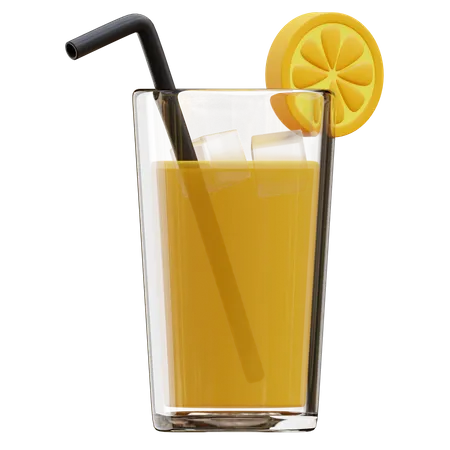 Orange Juice 3D Illustration