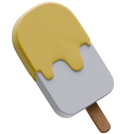 Orange Popsicle  3D Icon