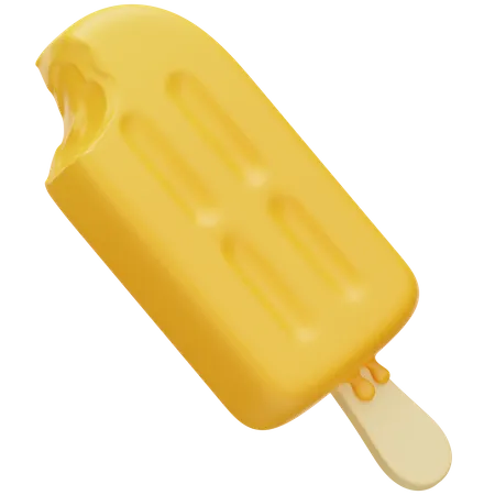 Orange Popsicle  3D Icon