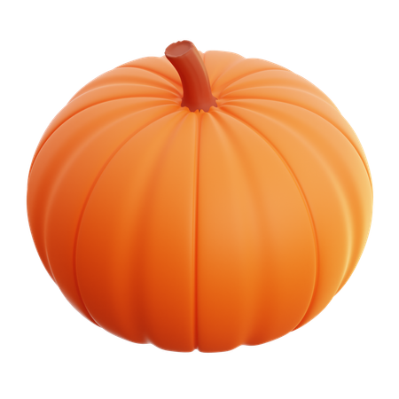 Orange Pumpkin  3D Icon