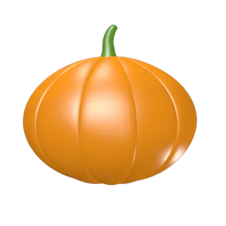 Orange Pumpkin  3D Illustration