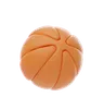 Orange Soft Body Abstract Ball Shape