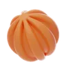 Orange Soft Body Wavy Ball Shape