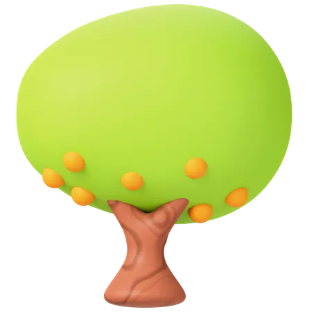 Orange Tree  3D Icon