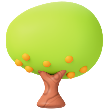 Orange Tree  3D Icon