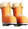 Orange Winter Boots