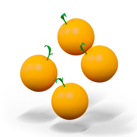 Orangen  3D Icon