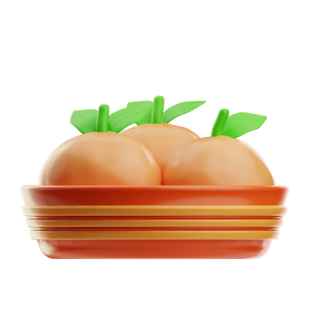 Orangenfrucht  3D Icon